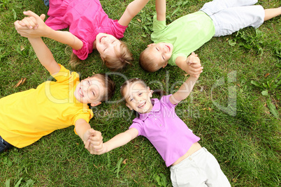 Group of children in the park