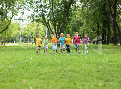 Group of children in the park