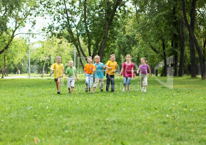 Group of children in the park