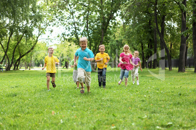 Group of children in the park