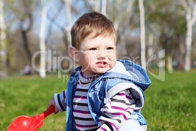 litlle boy in the park