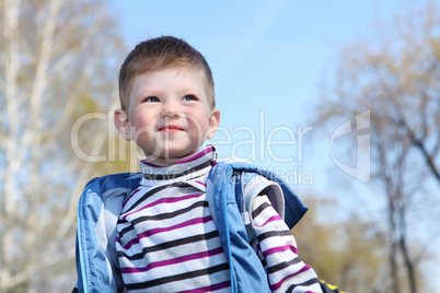 litlle boy in the park