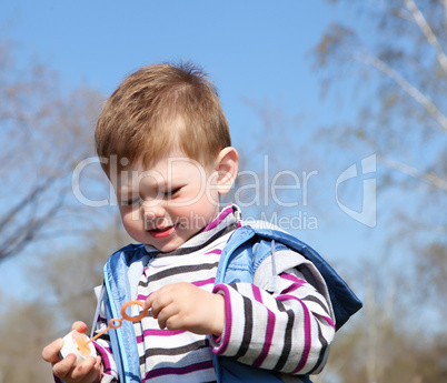 litlle boy in the park