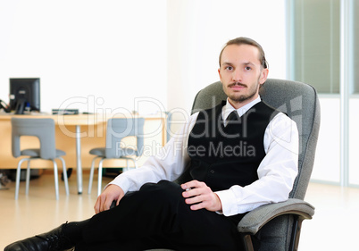 business man in his office