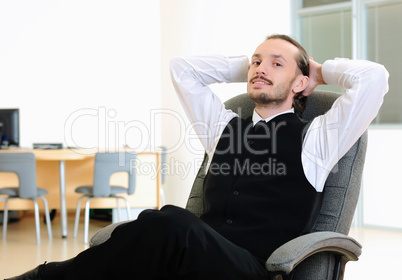 business man in his office