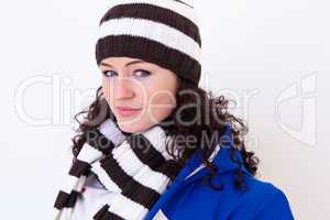 young pretty woman wearing hat