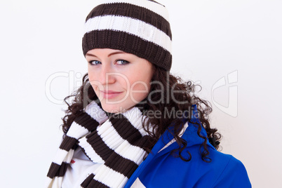 young pretty woman wearing hat