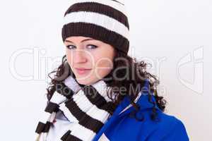 young pretty woman wearing hat