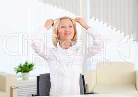 young business woman in the office