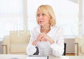 young business woman in the office