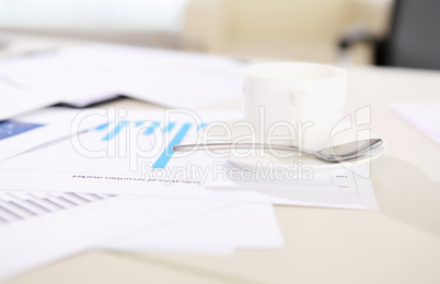 financial reports on the desk
