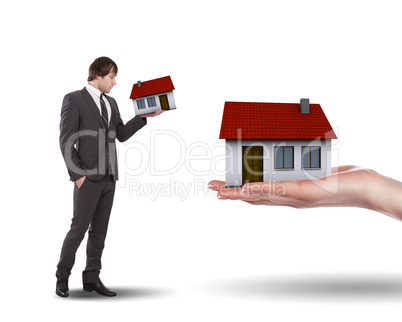 Collage symbolizing the real estate business