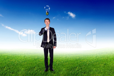 Young businessman outdoor