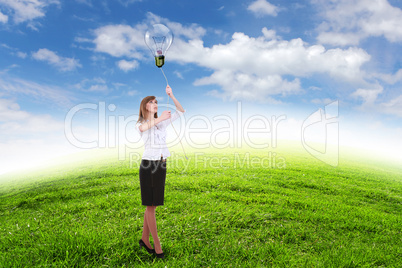 Young businesswoman outdoor