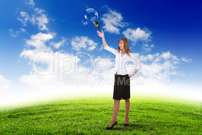 Young businesswoman outdoor