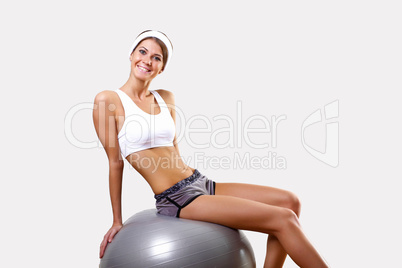 Young pretty woman in sport wear Young pretty woman in sport wear