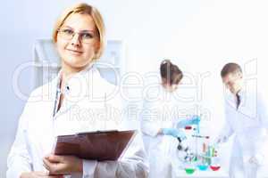 Scientists in laboratory