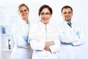 Scientists in laboratory