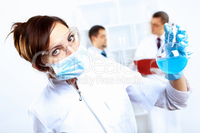 Scientists in laboratory