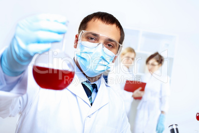 Scientists in laboratory