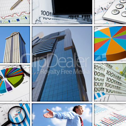 Business collage of some business pictures