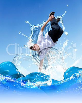 Street dancer in a white shirt