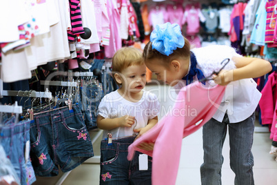 Young woman doing shopping