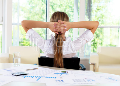 businesswoman in office businesswoman in office