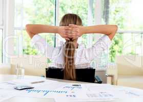 businesswoman in office