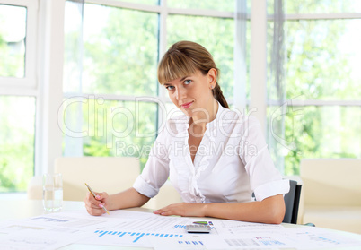 businesswoman in office businesswoman in office