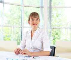 businesswoman in office