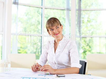 businesswoman in office businesswoman in office
