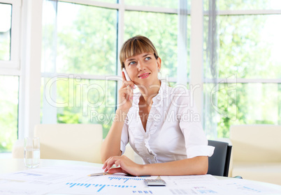 businesswoman in office businesswoman in office