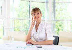 businesswoman in office