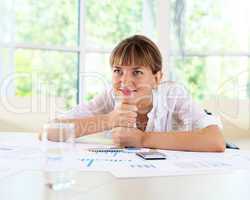 businesswoman in office