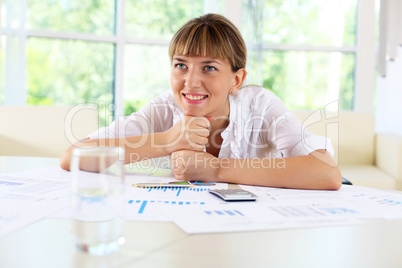 businesswoman in office businesswoman in office