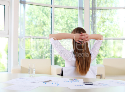 businesswoman in office