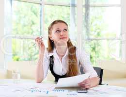 businesswoman in office