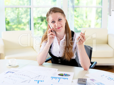 businesswoman in office businesswoman in office