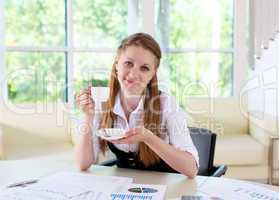 businesswoman in office