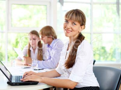 business woman in office