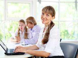 business woman in office