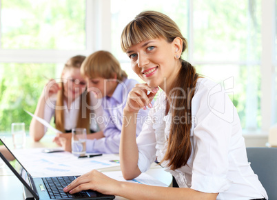 business woman in office