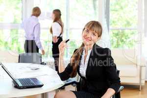 business woman in office