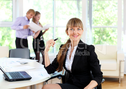 business woman in office