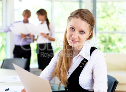 business woman in office