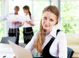 business woman in office