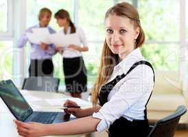 business woman in office