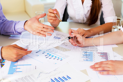 financial and business documents on the table