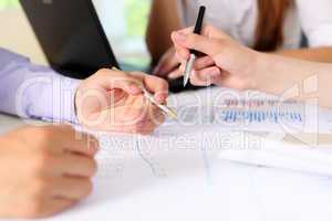 financial and business documents on the table